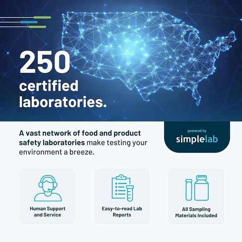 مجموعة اختبار الحساسية الداخلية الأساسية من SimpleLab | الاختبارات المعملية للمواد المسببة للحساسية عند الكلاب والقطط وعث الغبار | سهولة أخذ العينات بالمكنسة الكهربائية في المنزل للتحليل المعملي in Kuwait