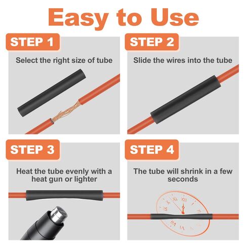 420pcs Heat Shrink Tube, 3:1 Ratio Double Wall 7 Sizes Heat Shrink Tubing Kit, Insulation Sealing Waterproof Wire Shrink Wrap Tubing for Automotive, Electrical Wire, Cable, Eye Glasses in Saudi Arabia