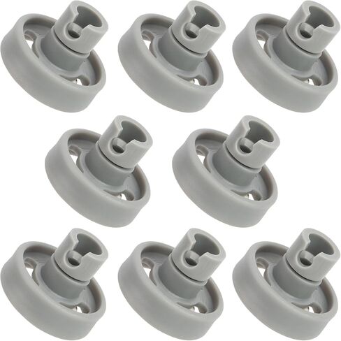 WD12X10231 عجلات الرف السفلي لغسالة الأطباق وجزء بديل متوافق مع غسالة الأطباق GE - يستبدل 1263942 PS1481883 AP3994981 - عبوة من 8 قطع in Kuwait