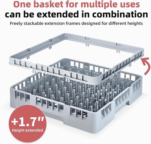 Commercial Dish Rack Polypropylene Peg Rack Without Extender (Gray, 64 Thron) in Saudi Arabia