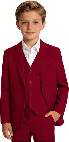 YuanLu بدلات للأولاد حامل الخاتم الزي الرسمي سترة وسروال بدلة للأولاد مجموعة بدلات الزفاف in Kuwait