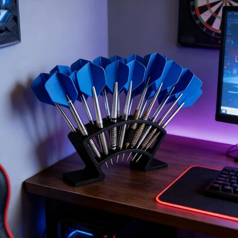 1 Pc 27-Slot Dart Holder - Standing Dart Storage Organizer Tool for Space-Saving Home Organization, Ideal Auxiliary Accessory for Parties & Outdoor Entertainment Activities in Saudi Arabia