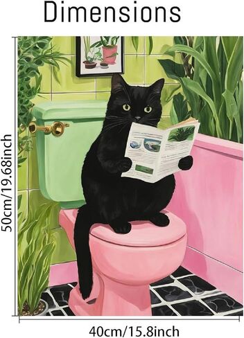 mjcakrn Cat Paint by Numbers Kit for Adults, Adults' Paint-by-Number Kits on Canvas, Easy Acrylic Adult Paint by Number Kits, Easy Paint by Number Canvas Arts Crafts 16x20inch in Kuwait