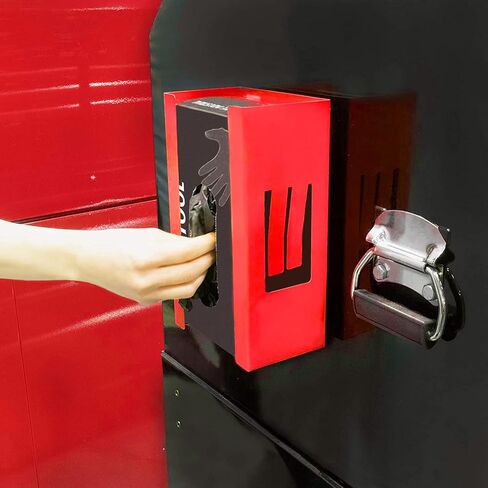 EMENTOL Magnetic Glove/Tissue Dispenser Holder, Red Glove Dispenser Wall Mount, Mount onto Tool Box or in Workshops in Saudi Arabia