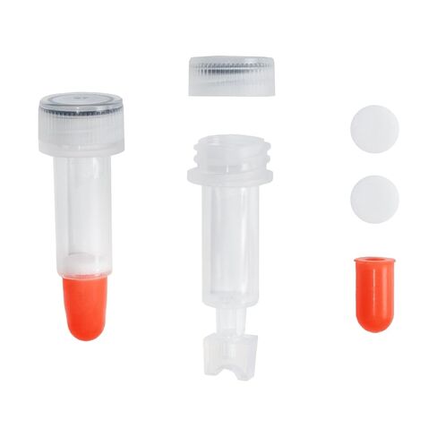 Empty Screw Cap Spin Columns, Spin Columns 800μL with Screw Top Caps and Twist-Off Bottom, Upper and Lower Hydrophilic Frit Plates, Unassembled, Upper and Lower Caps, 50 Sets/Pack in Saudi Arabia
