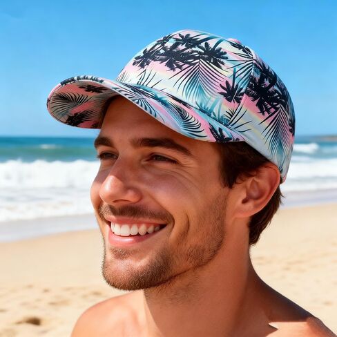 قبعة بيسبول للشاطئ على الموضة للسيدات، قبعة صيفية هاواي قابلة للتعديل للأب in Kuwait