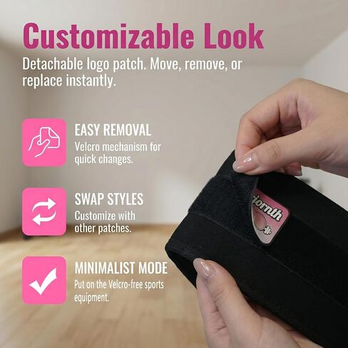 Pro Portable Hip Thrust Belt - Premium Booty Builder for Dumbbell & Kettlebell Workouts | Gym, Home & Travel Glute Trainer | Lightweight & Foldable Design | Attached is a Velcro badge |Slip-Resistant Padding for Hip Protection (Black) in Saudi Arabia