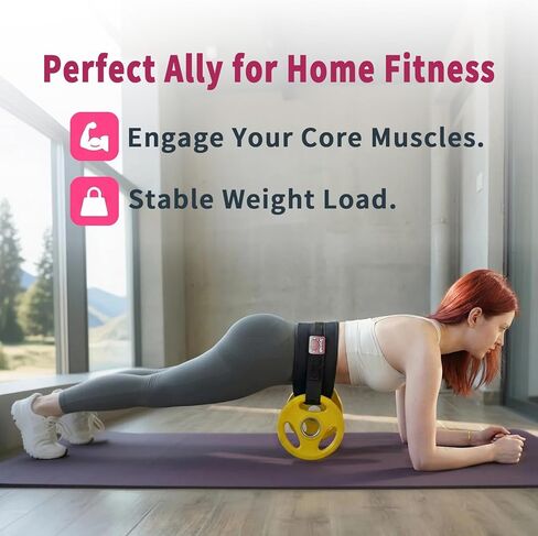 Pro Portable Hip Thrust Belt - Premium Booty Builder for Dumbbell & Kettlebell Workouts | Gym, Home & Travel Glute Trainer | Lightweight & Foldable Design | Attached is a Velcro badge |Slip-Resistant Padding for Hip Protection (Black) in Saudi Arabia