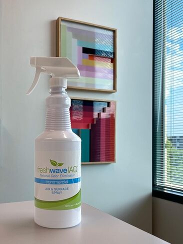 Fresh Wave IAQ Commercial Odor Eliminating Air & Surface Spray with Trigger, 32 Fl. Oz. | Safer Odor Relief | Natural Plant-Based Odor Eliminator | Odor Absorber for Home or Commercial Areas in Kuwait