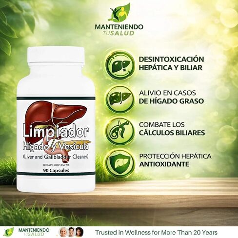Limpiador Hígado y Vesícula, Liver Support with Boldo Extract and Milk Thistle Extract, 90 Vegetarian Capsules in Saudi Arabia