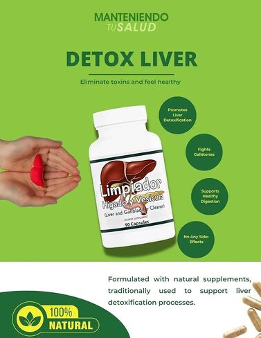 Limpiador Hígado y Vesícula, Liver Support with Boldo Extract and Milk Thistle Extract, 90 Vegetarian Capsules in Saudi Arabia