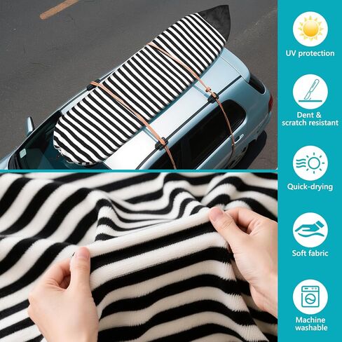 Surfboard Cover Surfboard Sock Cover Lightweight Stretch Board Bag Foldable Surf Bag for Surfing Board Fits All 6ft Surf Boards in Kuwait