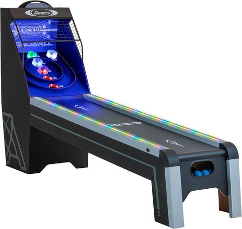 Atomic 9‑Foot Prism Shot LED Speedball Arcade Game Table – Skeeball‑Style LED Scoring with Lighted Rails & Target, Electronic Scoreboard & Sound Effects – Automatic Ball Return in Saudi Arabia