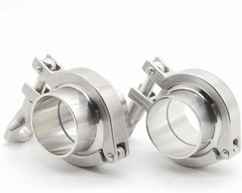 19mm-102mm 3 أكمام بطاقة الفولاذ المقاوم للصدأ ختم الأكمام بطاقة اللحام الصحي (K106X91MM 780g، SS316L) in Kuwait