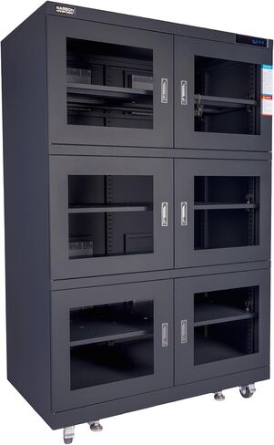 NARGON 2-40% RH 1430L الخزانة الجافة الإلكترونية، خزانة المجفف ESD لتخزين العدسات البصرية، تجميعات РСВ، الرقاقة، المكونات الإلكترونية، أشباه الموصلات، المواد الكيميائية المخبرية، الموديل NMC1436BF in Kuwait