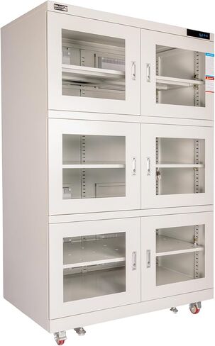 NARGON 2-40% RH 1430L الخزانة الجافة الإلكترونية، خزانة المجفف ESD لتخزين العدسات البصرية، تجميعات РСВ، الرقاقة، المكونات الإلكترونية، أشباه الموصلات، المواد الكيميائية المخبرية، الموديل NMC1436B in Kuwait