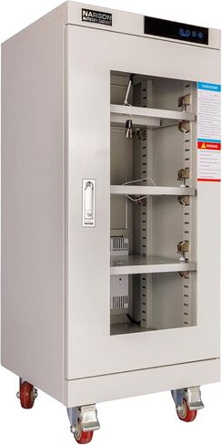 خزانة NARGON 2-40% RH 160L الإلكترونية الجافة، خزانة تجفيف ESD لتخزين العدسات البصرية، مجموعات РСВ، الرقاقة، المكونات الإلكترونية، أشباه الموصلات، المواد الكيميائية المخبرية، موديل NMC161B in Kuwait