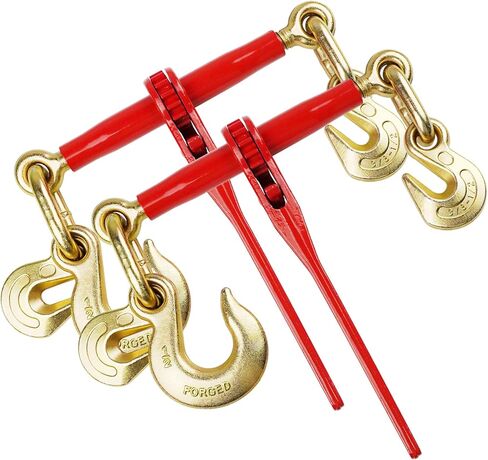 ENJ 2 Pack 3/8"-1/2" Ratchet Load Binder w/ 1/2" Grab & Slip Hook, for 3/8-1/2 Grade 70 Transport Chain, Load Binder with 9,200 Pound Working Load Limit in Kuwait