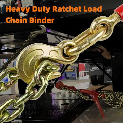 ENJ 2 Pack 3/8"-1/2" Ratchet Load Binder w/ 1/2" Grab & Slip Hook, for 3/8-1/2 Grade 70 Transport Chain, Load Binder with 9,200 Pound Working Load Limit in Kuwait