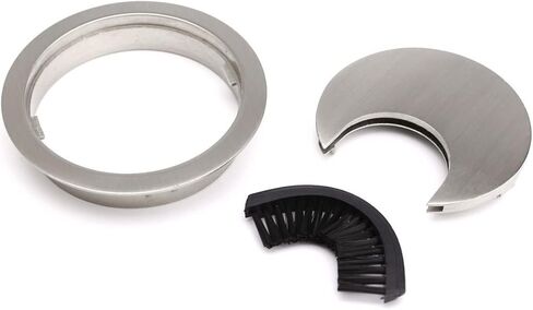 Desk Grommet,Cable Grommet Cable Grommet， 68 mm Metal Chrome Round Grommet - Desk Cable Tidy Insert PC Wire Hole - for Desk, Desktops, Office - Set of 4 in Saudi Arabia
