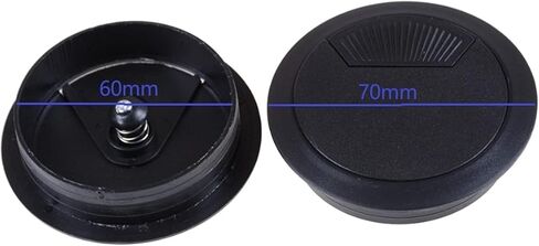 Desk Grommet,Cable Grommet 10PCS/ Furniture Hardware Computer Desk Table Grommet Cable Port 60mm Plastic Wire Hole Cover in Saudi Arabia