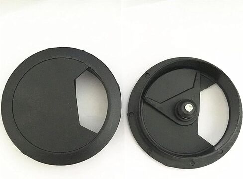 Desk Grommet,Cable Grommet 10PCS/ Furniture Hardware Computer Desk Table Grommet Cable Port 60mm Plastic Wire Hole Cover in Saudi Arabia
