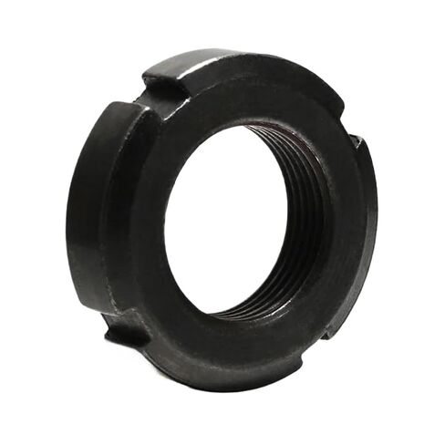 فتحة صامولة مستديرة مشقوقة 1 قطعة GB812 صامولة قفل دقيقة مستديرة/صامولة مشقوقة/صامولة مشقوقة/غطاء برغي بأربعة فتحات M10 M12 M14 M16 M18 M20-M60(M52x1.5-1pcs) in Kuwait