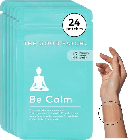 The Good Patch Relax Patches, Anxiety Relief, Natural Patch with Ashwagandha, Ginger Root, Plant Powered Wearable Wellness, Sustained Release (8 Total Patches) in Saudi Arabia