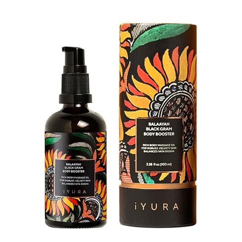 iYURA Balaayah Black Gram Body Booster | Natural Body Oil for Crepey, Mature Skin | Firms the look of Sagging Skin on the Arms & Legs | Long-Lasting Intense Moisturization | 3.38 fl oz (100 ml) in Kuwait