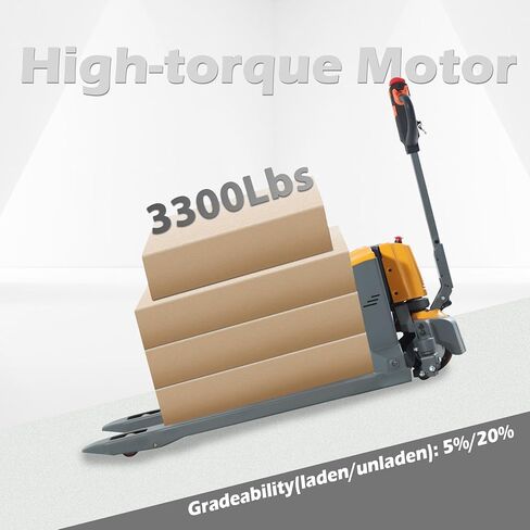 Apollo Full Electric Pallet Truck Lithium Power Pallet Jack Truck 4400lbs Capacity 48" L x 27" W Forks for Material Handling, Strong Torque for Climbing, Suitable for Warehouse, Supermarket, A-1038 in Saudi Arabia