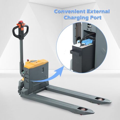 Apollo Full Electric Pallet Truck Lithium Power Pallet Jack Truck 4400lbs Capacity 48" L x 27" W Forks for Material Handling, Strong Torque for Climbing, Suitable for Warehouse, Supermarket, A-1038 in Saudi Arabia