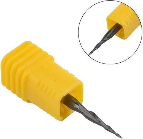 مطحنة نهاية مدببة كروية من الكربيد، ساق 1/8 بوصة، نصف قطر 0.25 مم، مطلية بـ TiAlN، لطحن الحديد الزهر باستخدام الحاسب الآلي، سبائك الصلب، 2 فلوت، طول القطع 15 مم in Kuwait