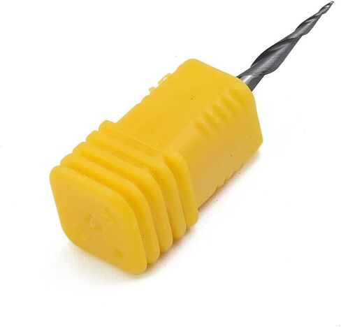 مطحنة نهاية مدببة كروية من الكربيد، ساق 1/8 بوصة، نصف قطر 0.25 مم، مطلية بـ TiAlN، لطحن الحديد الزهر باستخدام الحاسب الآلي، سبائك الصلب، 2 فلوت، طول القطع 15 مم in Kuwait