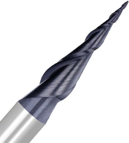 مطحنة نهاية أنف كروية مدببة 2 فلوت 1/4 بوصة لقمة طحن كربيد ساق مع تصميم جهاز توجيه حلزوني لتصنيع CNC من سبائك الفولاذ المقاوم للصدأ المقسى والنحاس (R0.25x20xD6.35x50) in Kuwait