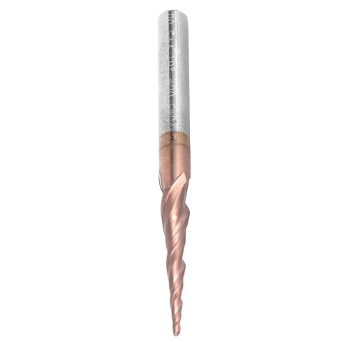 Tapered Ball Nose End Mill CNC Router Bit 2 Flute Tungsten Steel Carbide Antique Brass Plated 0.5mm Cutting Diameter for Wood Metal Plastic Engraving Milling Cutting in Saudi Arabia