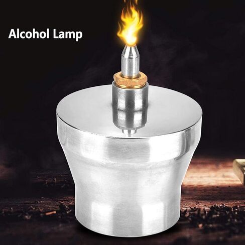 Garosa 450ml Alcohol Lamp Stainless Steel Thickened Alcohol Burner with Screw and Wick for Craft Laboratory Chemistry in Saudi Arabia