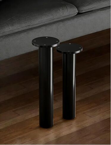 2 Packs Acrylic Furniture Legs, 3.15 3.9 4.7 5.9 15.7 Inch Clear Replacement Feets for Couch, Sofa, Chair, Table, Dresser, Bed, Cabinet(Black,25cm/9.8in) in Saudi Arabia