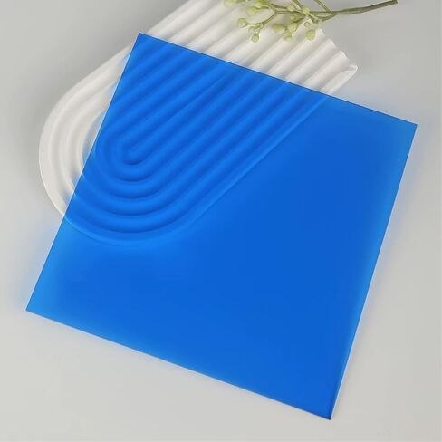 Transparent Colored Acrylic Sheets 3mm Thick, Iridescent Cast Acrylic Sheet for Laser Cutting, Sign Making, DIY Display Craft, Art Projects(Green1,20x20cm/7.9x7.9in) in Saudi Arabia