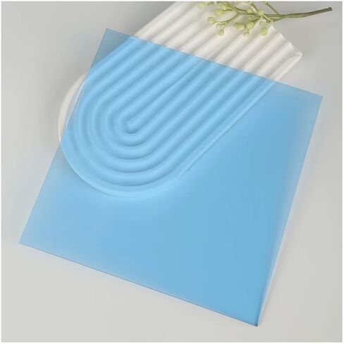Transparent Colored Acrylic Sheets 3mm Thick, Iridescent Cast Acrylic Sheet for Laser Cutting, Sign Making, DIY Display Craft, Art Projects(Green1,20x20cm/7.9x7.9in) in Saudi Arabia