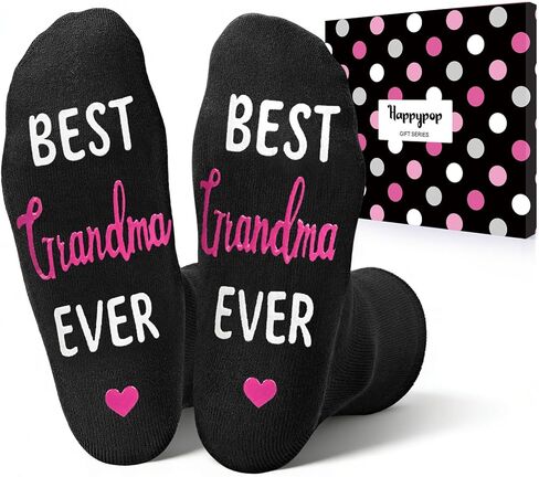 HAPPYPOP Gifts For Grandma Grandmother Nana - Grandma Nana Gifts From Grandkids Grandchildren, Grandma Birthday Gifts, Mothers Day Gifts Socks For Grandma in Saudi Arabia