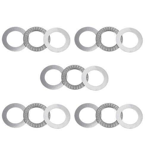 10 Sets NTA1625 Thrust Needle Roller Bearings 1" x1-9/16 x5/64 with Washers, GCr15 Steel, 10764N Dynamic Load in Saudi Arabia