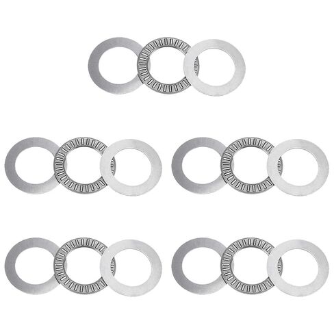 10 Sets NTA1625 Thrust Needle Roller Bearings 1" x1-9/16 x5/64 with Washers, GCr15 Steel, 10764N Dynamic Load in Saudi Arabia