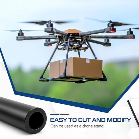 Pangda 12 Pcs Carbon Fiber Rod 6 x 4 x 1000mm Rod Black Round 6mm Hollow Matte Pole Tubing for Rc Airplane Repair DIY Craft Kite Model Remote-Controlled Airplanes Drones Project in Saudi Arabia