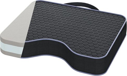 Stadium Seat Cushions for Bleachers 2 Pack - 3.15" Extra Thick Portable Bleacher Seats with Memory Foam & Massage Dots, Comfortable Waterproof Outdoor Chair Pads for Sporting Events, Travel, Camping in Saudi Arabia