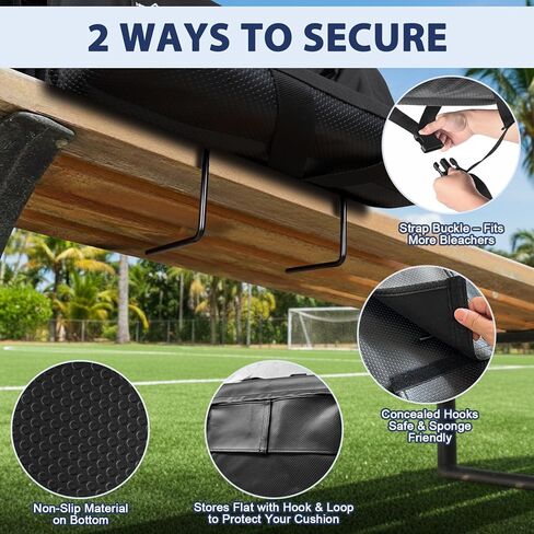 حقيبة ظهر واسعة من رومسوي مكونة من قطعتين مع مساند للذراعين، 6 زوايا قابلة للتعديل وخطافات مخفية، كرسي تبييض مع أشرطة ظهر مبطنة وجيوب متعددة للاستخدام في الهواء الطلق (21 بوصة) in Kuwait