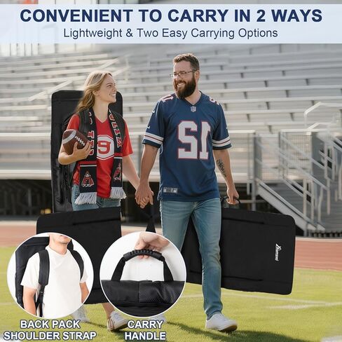 حقيبة ظهر واسعة من رومسوي مكونة من قطعتين مع مساند للذراعين، 6 زوايا قابلة للتعديل وخطافات مخفية، كرسي تبييض مع أشرطة ظهر مبطنة وجيوب متعددة للاستخدام في الهواء الطلق (21 بوصة) in Kuwait