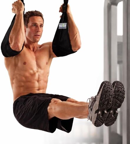 Hanging Ab Straps for Pull Up Bar – Heavy Duty Padded Arm Slings with 2 Steel Carabiners for Leg Raises, Core & Abdominal Workout Equipment – Adjustable Gym Ab Straps for Men and Women - Best for Home & Gym Fitness Training (Pair) in Kuwait