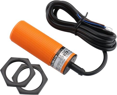 Baomain Capacitive Proximity Sensor, Cylindrical M30 Plastic, Sn 15 mm, 3-Wire PNP Output, VDC Input, NO Contacts, Cable 2 mm BMC-M30S-15DP in Kuwait