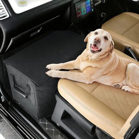 CEMOFE Dog Car Front and Back Seat Extender with Storage for Sedans or Small SUV, Back Seat Extender for Dogs up to 250Lbs, Car Seat Gap Filler Prevent Dogs from Falling in Kuwait