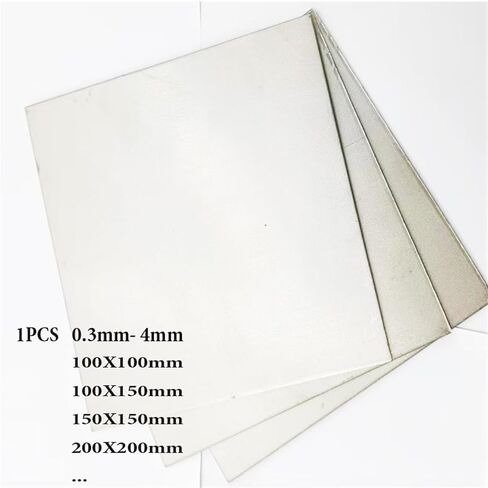 1pcs GR2 Ti Sheet Plate 0.3mm- 4mm Titanium Sheet Titanium Titan Ti Alloy Ti Titanium Plate Sheet100X100/100X150/150X150/200X200(3x150x150mm) in Saudi Arabia